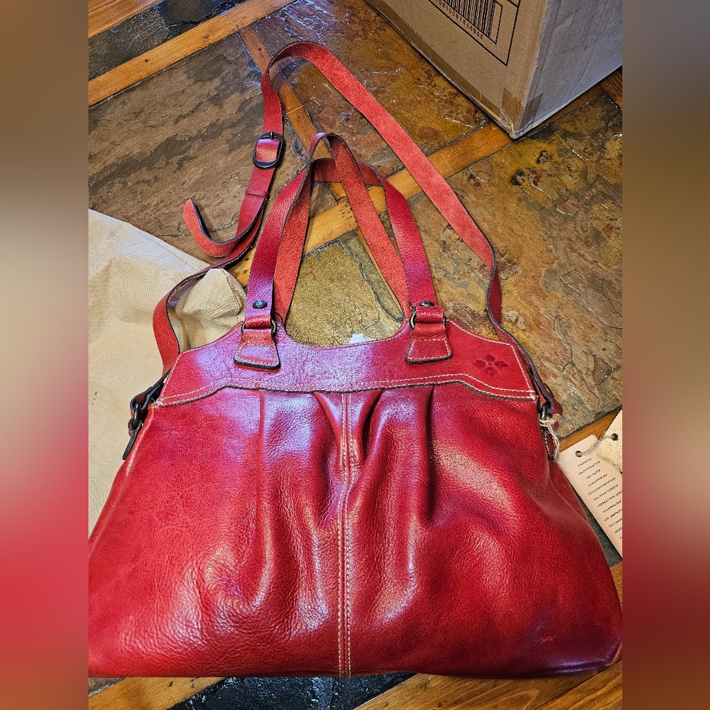 Patricia Nash Italian leather Red purse
